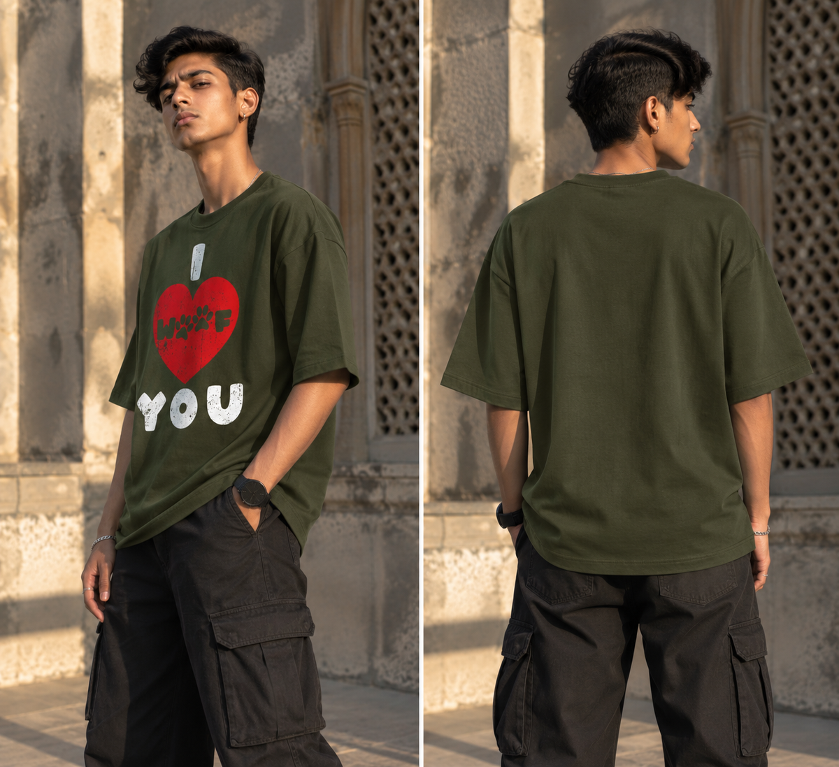 Dog Lover Oversized Graphic T-Shirt