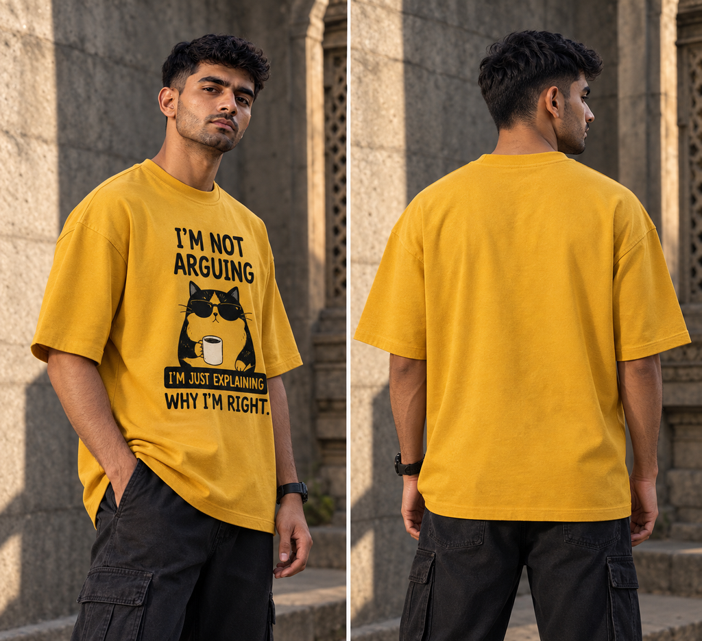 I’m Not Arguing Oversized Graphic T-Shirt –