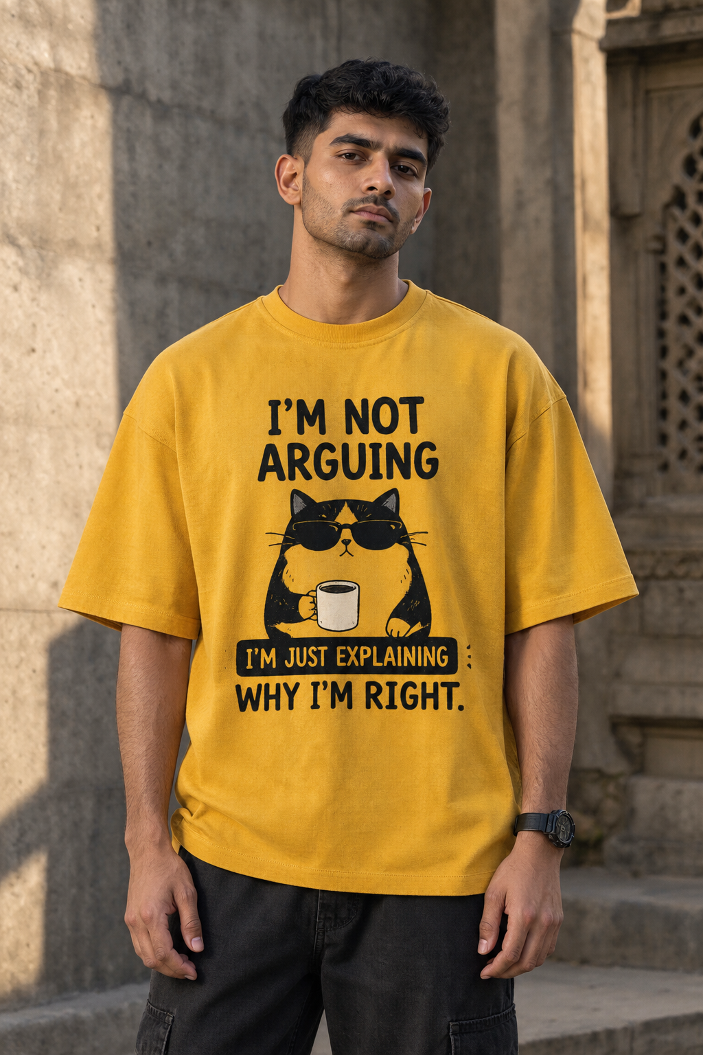 I’m Not Arguing Oversized Graphic T-Shirt –