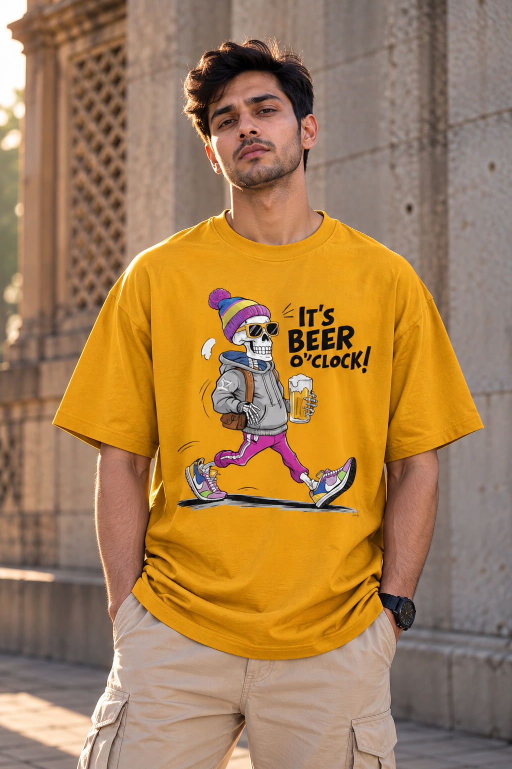 Beer O’ Clock Streetwear Graphic T-Shirt