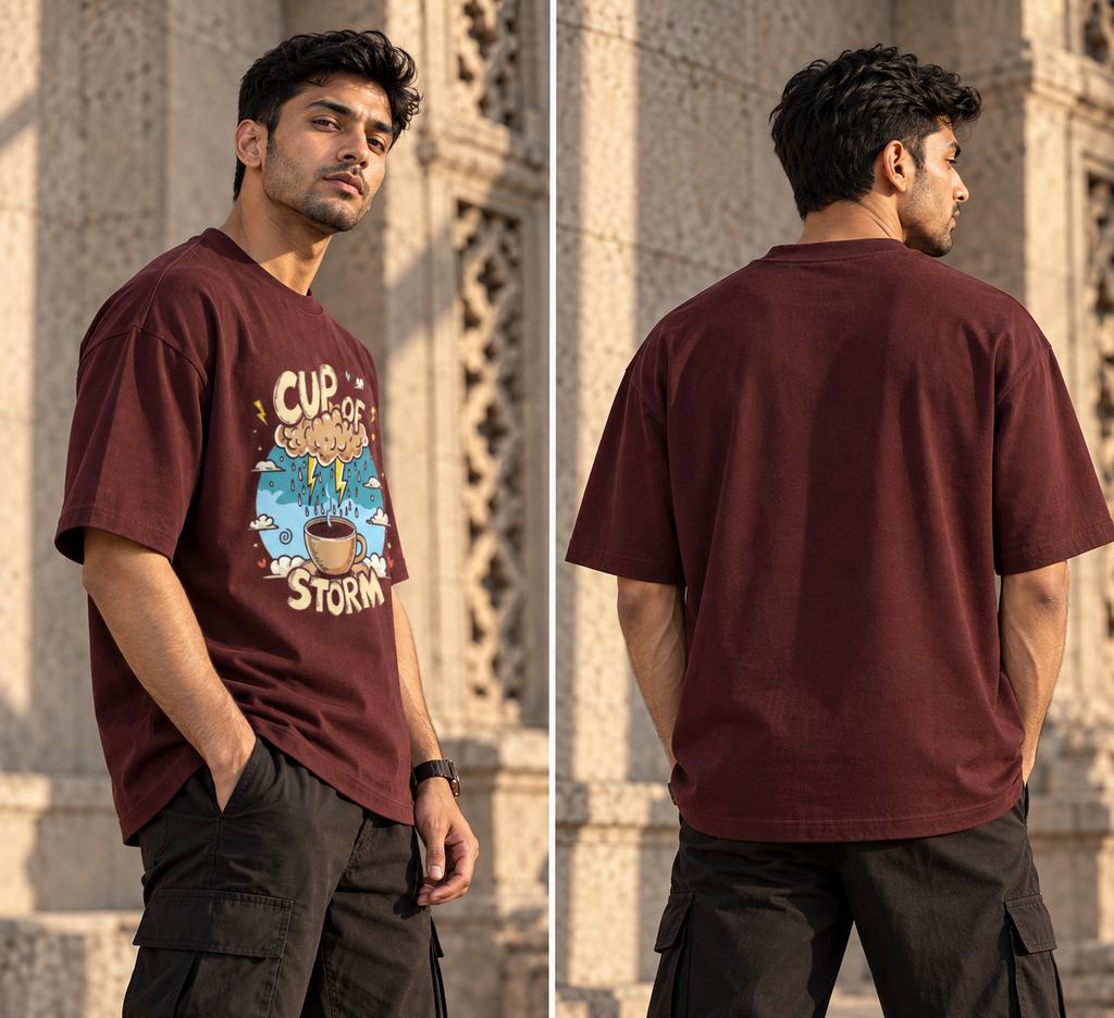 Cup of Storm Coffee Graphic T-Shirt