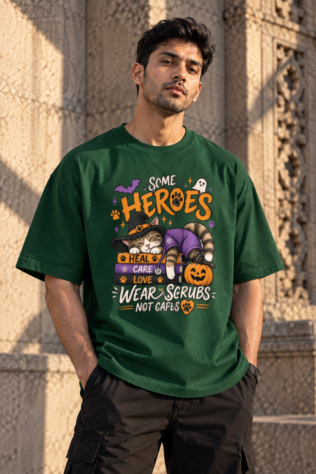 Some Heroes Halloween Graphic T-Shirt
