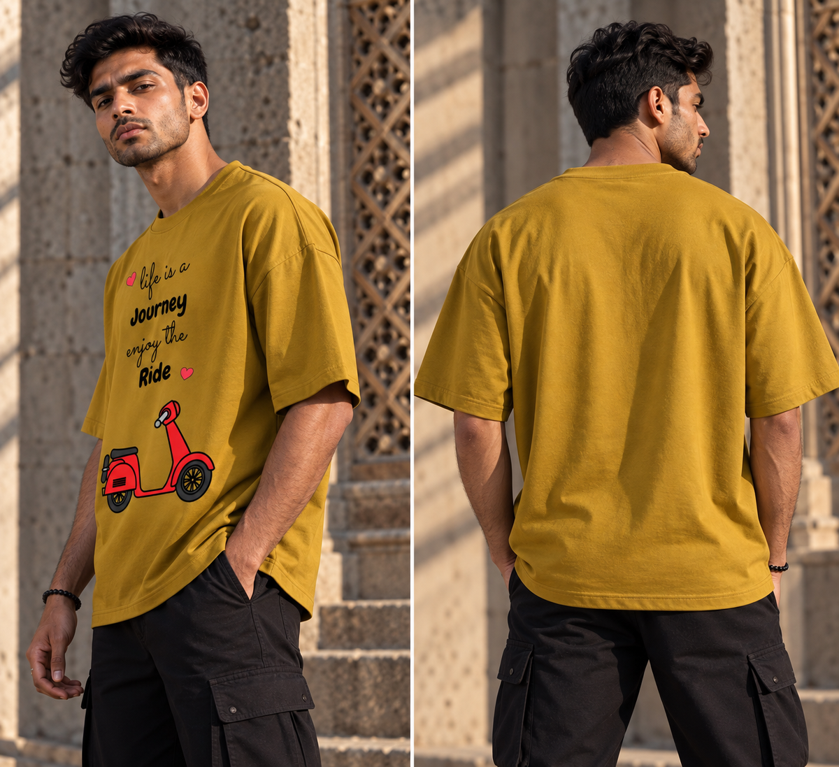 Life Is a Journey Scooter Graphic T-Shirt