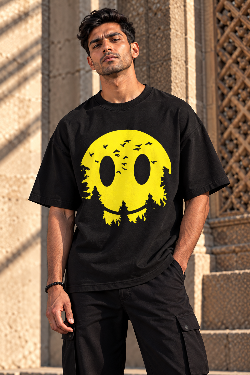 Wild & Free Smiley Graphic T-Shirt