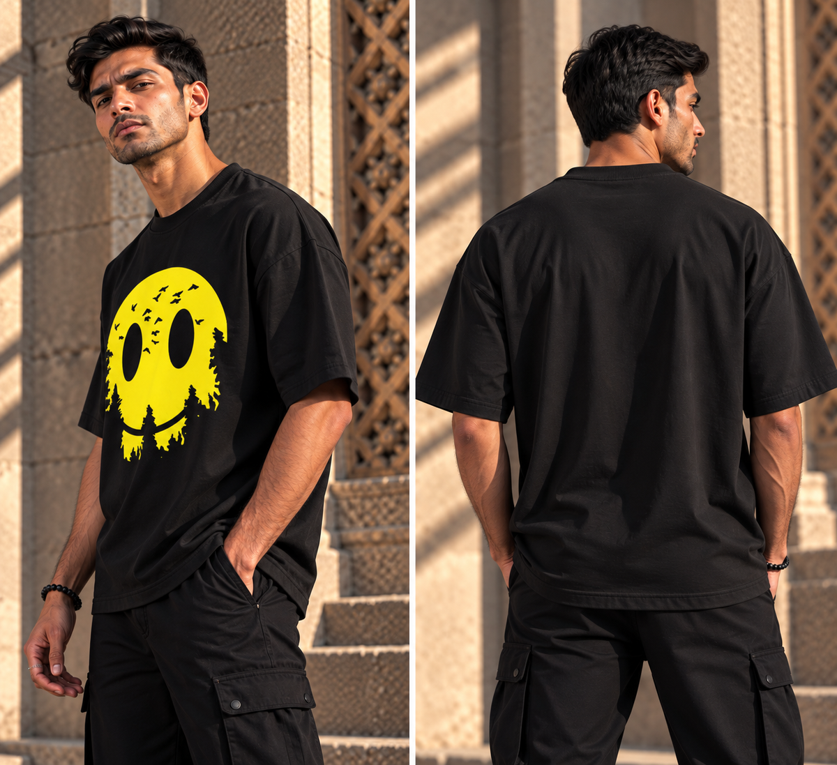 Wild & Free Smiley Graphic T-Shirt