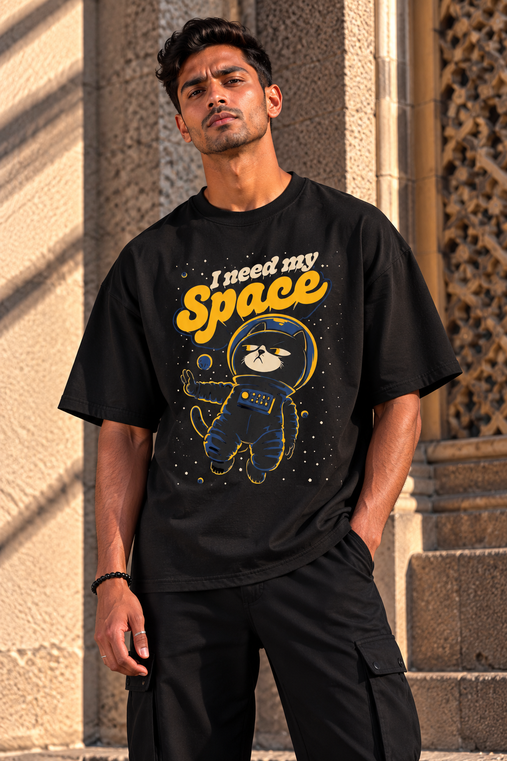 I Need My Space Astronaut Graphic T-Shirt