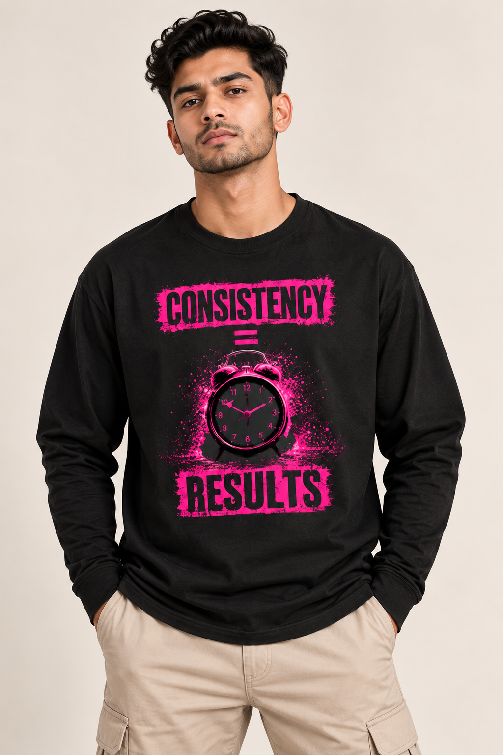 Consistency Equals Results Long Sleeve Graphic T-Shirt