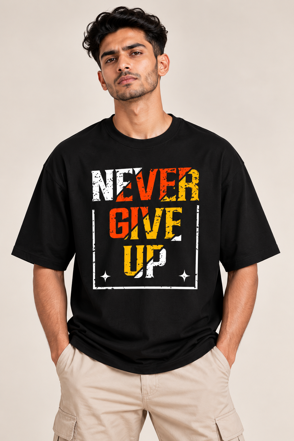 Never Give Up Graphic T-Shirt