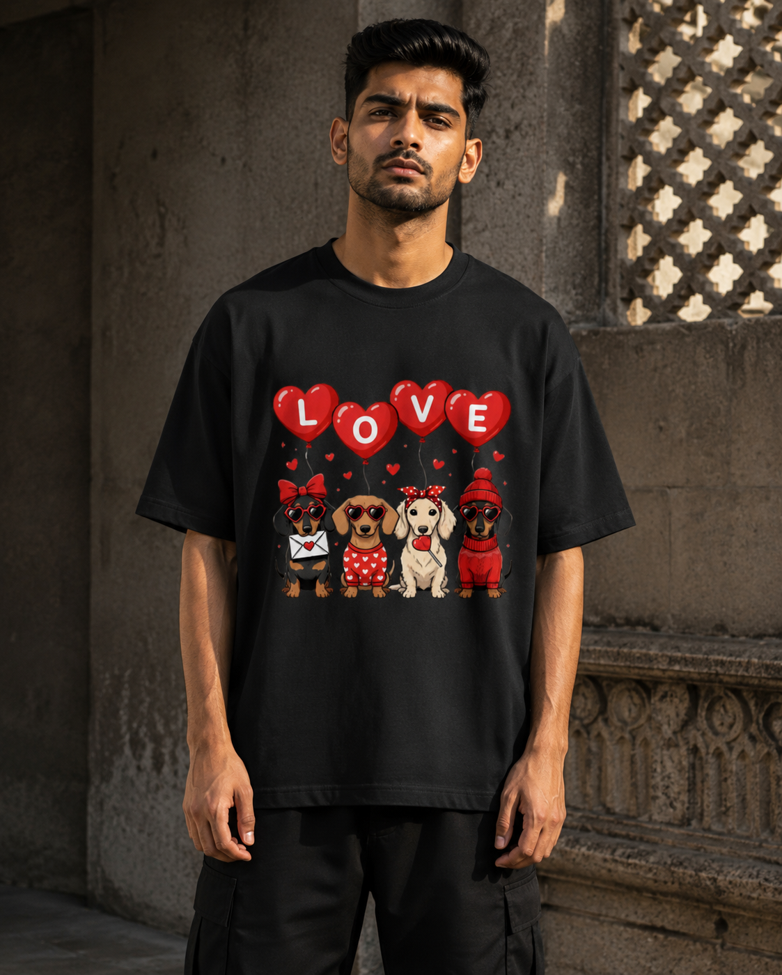 Love Dogs RAJIRU oversized T-shirt product image