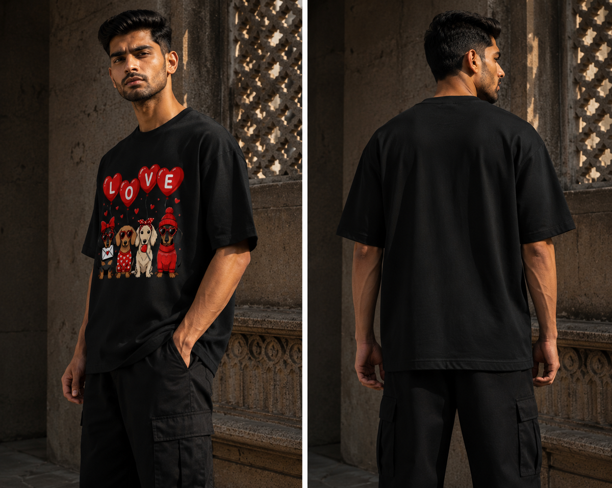 Love Dogs RAJIRU oversized T-shirt product image