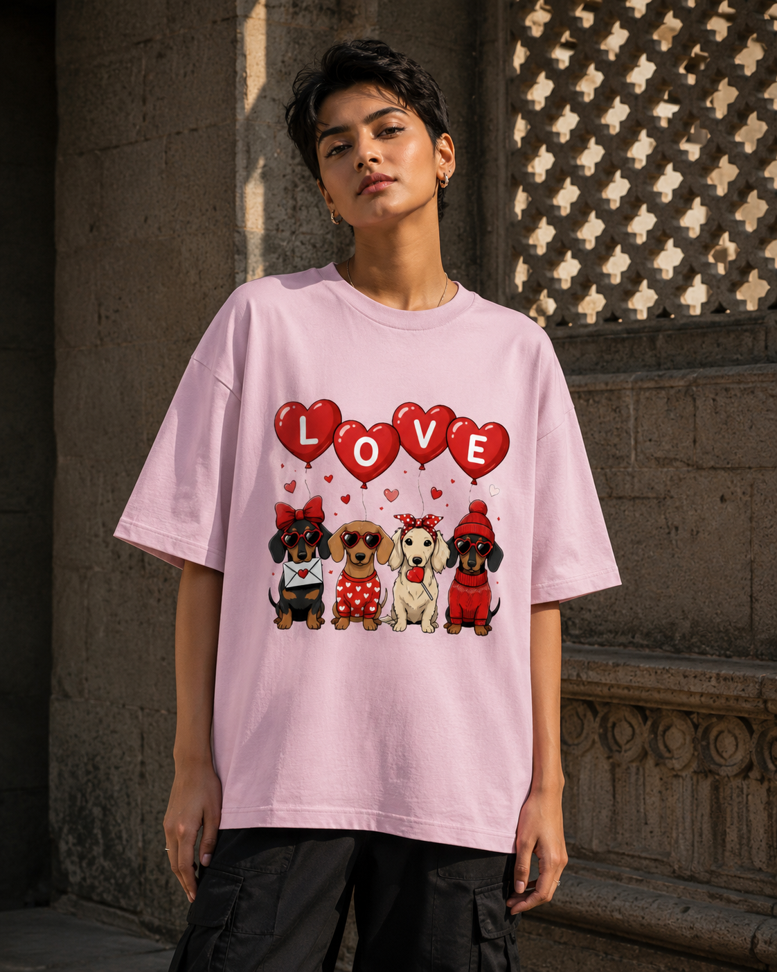Love Dogs RAJIRU oversized T-shirt product image
