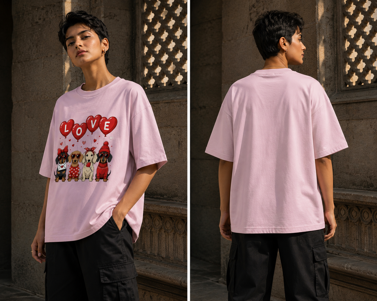Love Dogs RAJIRU oversized T-shirt product image
