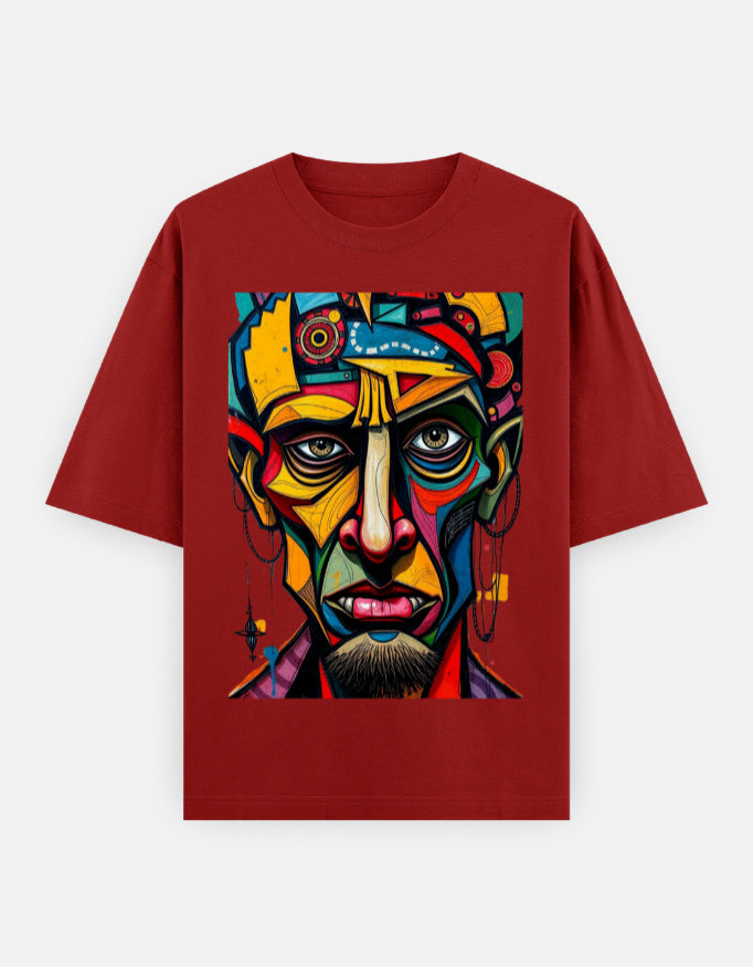 RAJIRU Tribal Vision graphic T-shirt front view