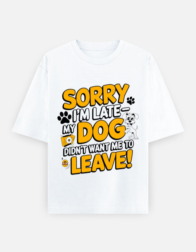 RAJIRU white oversized T-shirt front