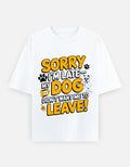 RAJIRU white oversized T-shirt front