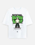 RAJIRU white oversized T-shirt front