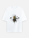 RAJIRU Adventure Compass oversized graphic T-shirt front view