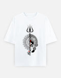 RAJIRU Shakti oversized white T-shirt front view