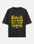 RAJIRU Kripya Mujhe Gyaan Na Do oversized T-shirt front view