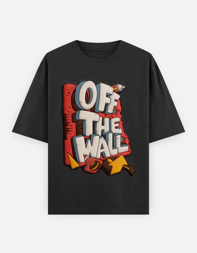RAJIRU Off The Wall oversized graphic T-shirt product view