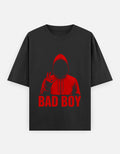 RAJIRU Bad Boy oversized graphic T-shirt front view