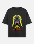 RAJIRU Upar Wala Sab Dekh Raha Hai oversized graphic T-shirt front view