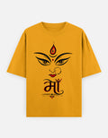RAJIRU Red oversized classic T-shirt front view