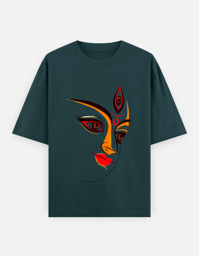 RAJIRU Devi Shakti Goddess oversized T-shirt front view
