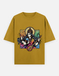 RAJIRU Mustard Yellow oversized classic T-shirt front view