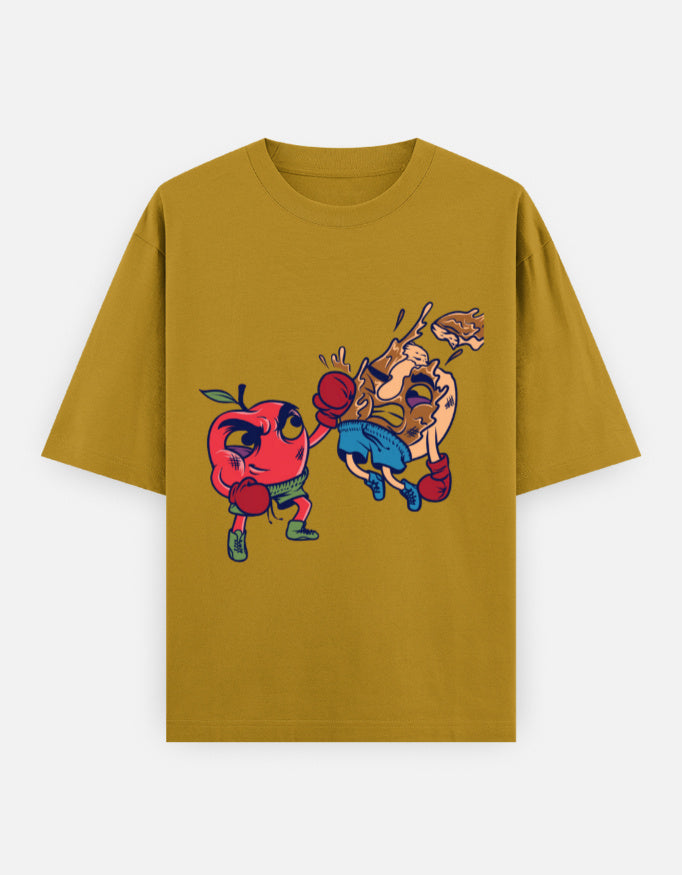 RAJIRU KNOCKOUT DUO oversized T-shirt front view