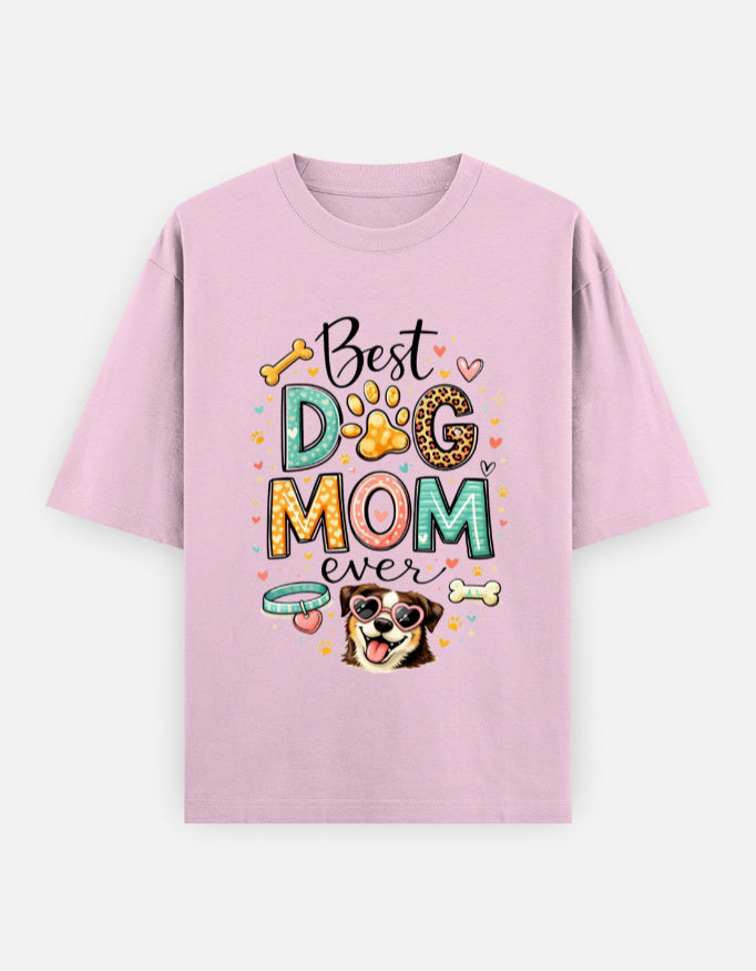 RAJIRU white and light pink oversized T-shirt alternate front