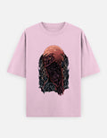 RAJIRU Night Owl oversized T-shirt front view