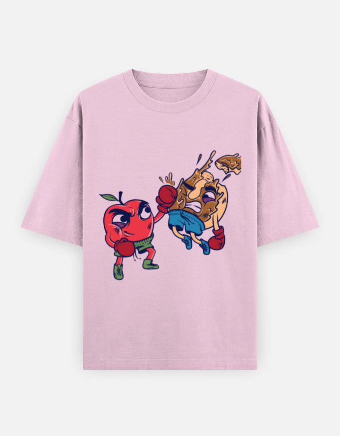 RAJIRU KNOCKOUT DUO oversized T-shirt front view