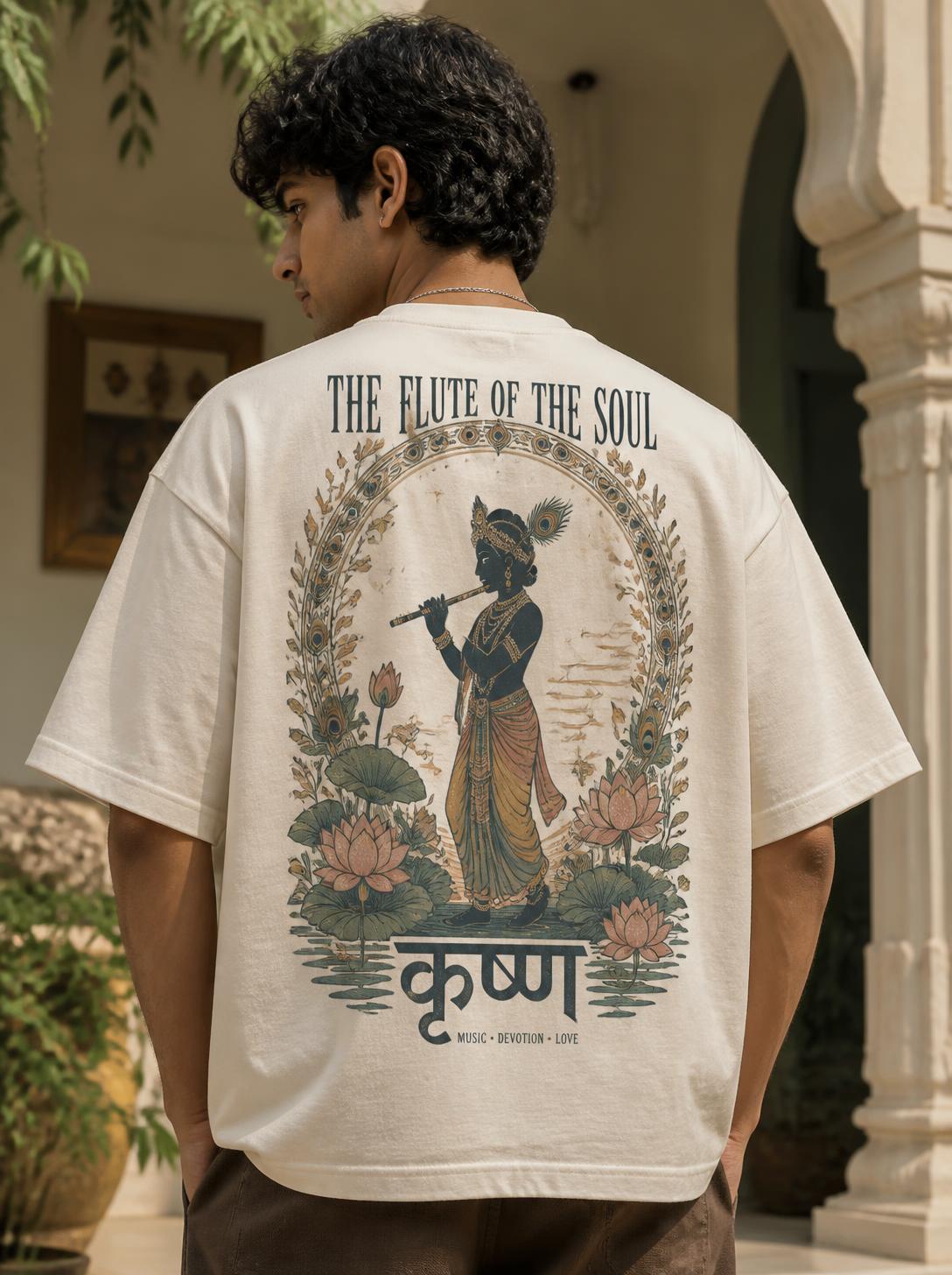 RAJIRU The Flute Of The Soul oversized graphic T-shirt